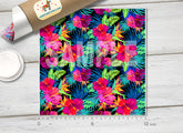 Tropical Flower Patterned Adhesive Vinyl 042